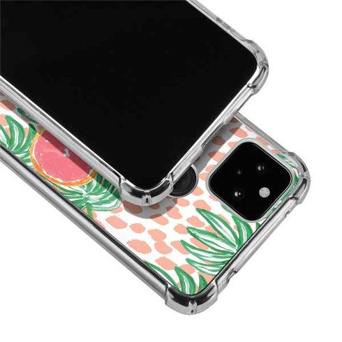 Bouffants and Broken Hearts Graphic Grapefruit Google Pixel 5 Clear Case
